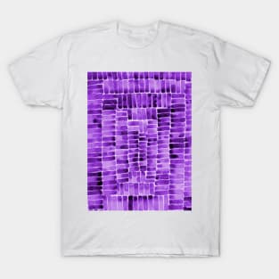 Watercolor abstract rectangles - purple T-Shirt